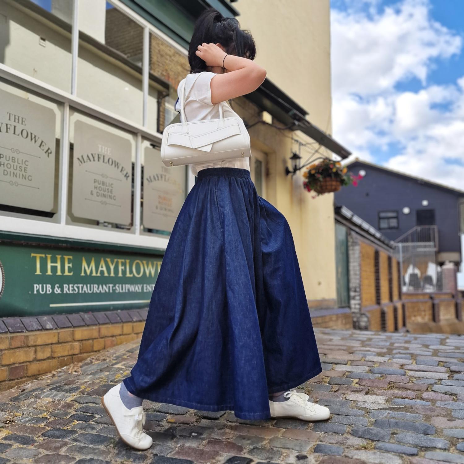 Maxi Chambray Skirt - Denim