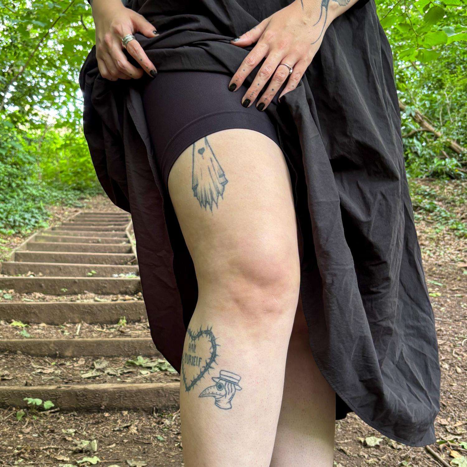 Crotchless Stay Cool Chub Rub Shorts - Black