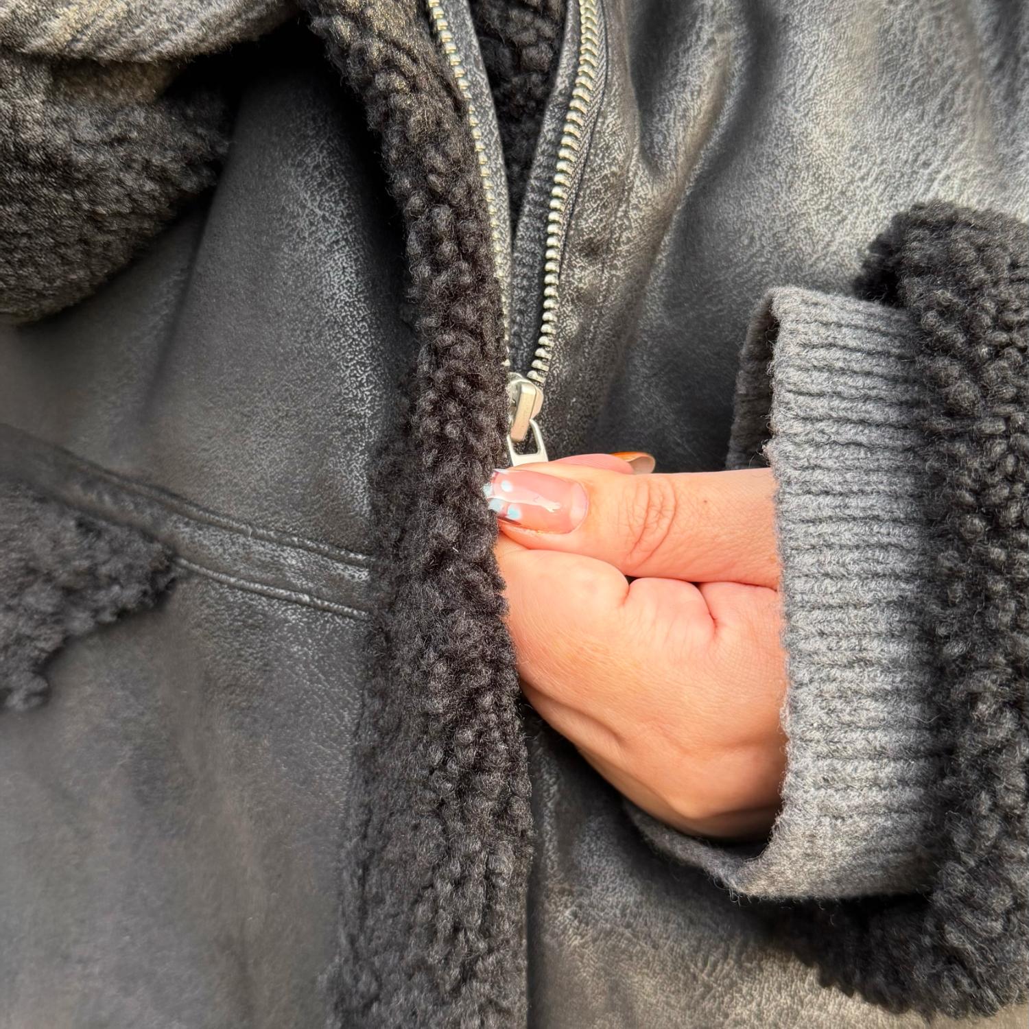 Bessie Aviator Jacket - Black