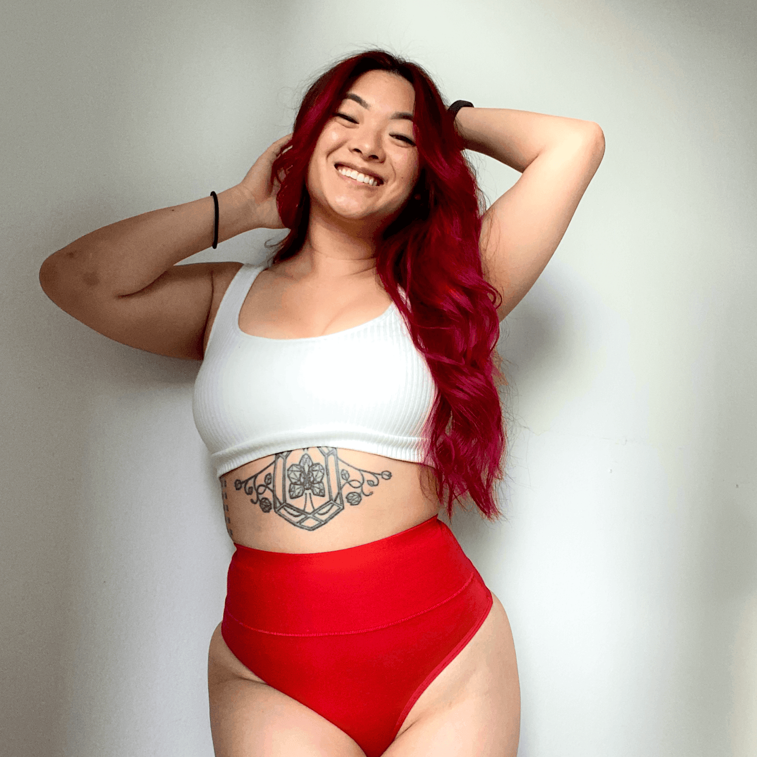 Cheeky High Leg Knickers - Lobster - Snag