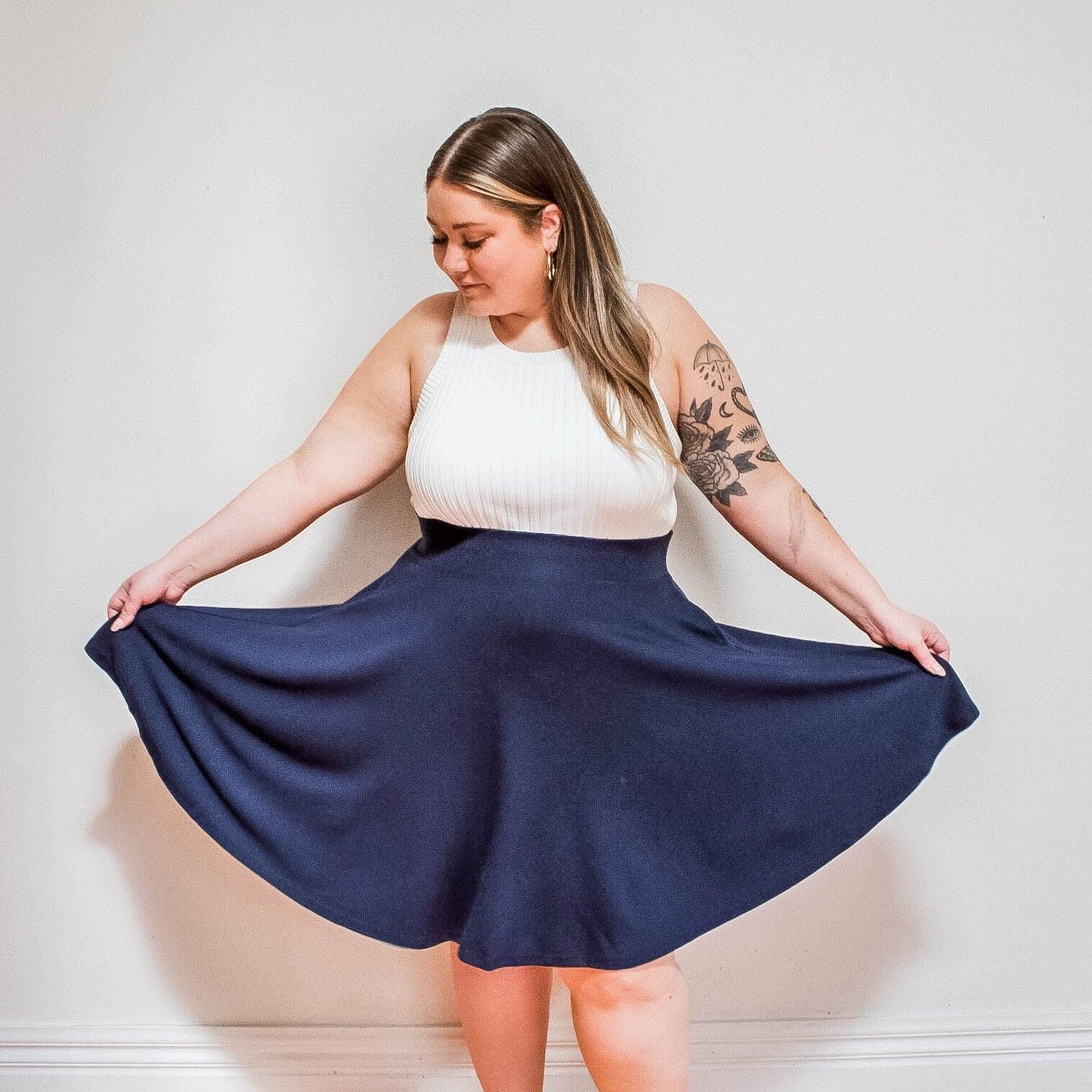 Flare Skirt - Navy