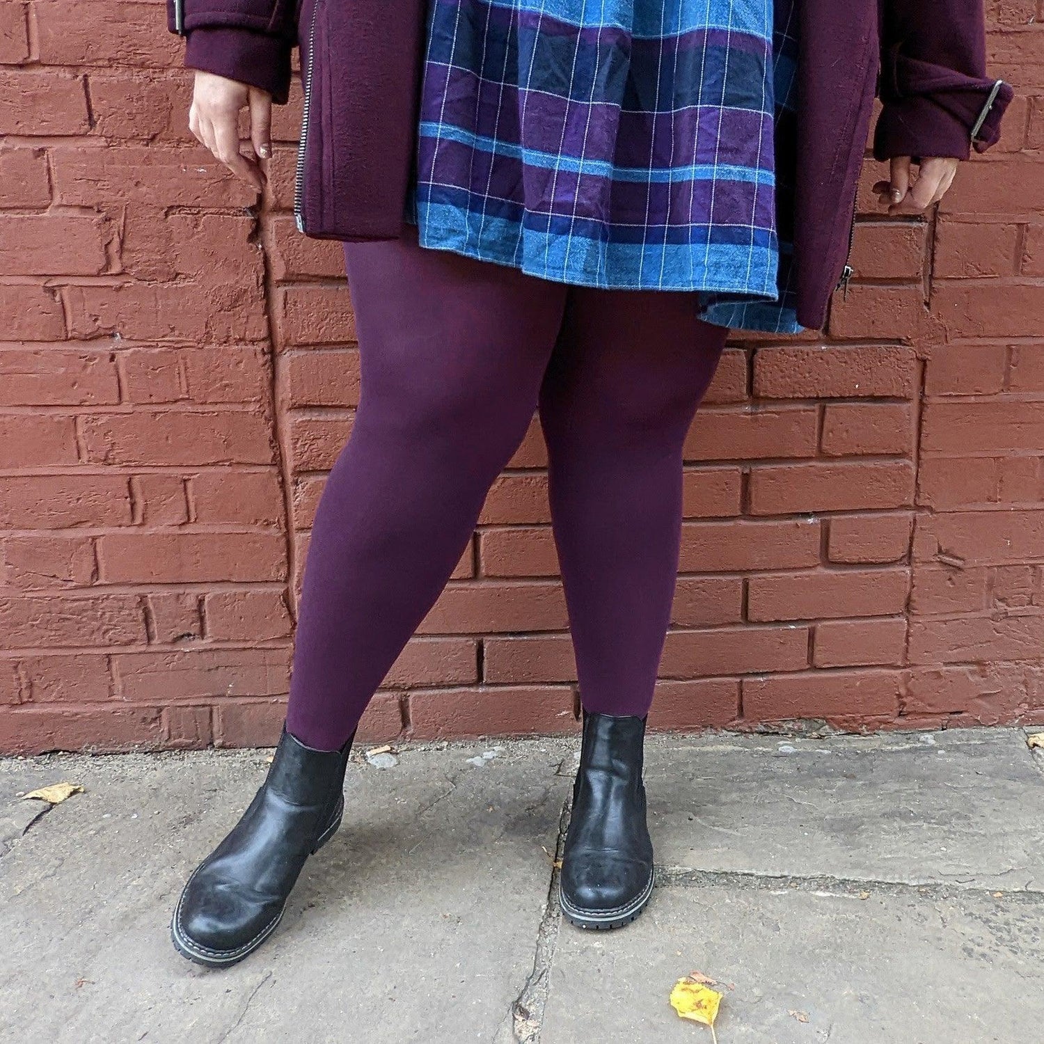 120 Denier Tights - Plum