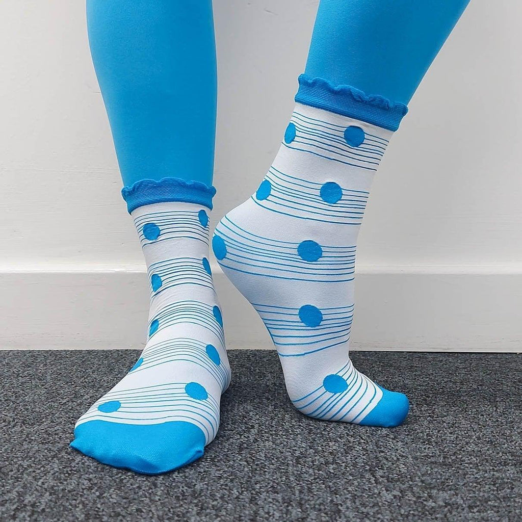 Socks - Ankle Sock Wafer - Ocean