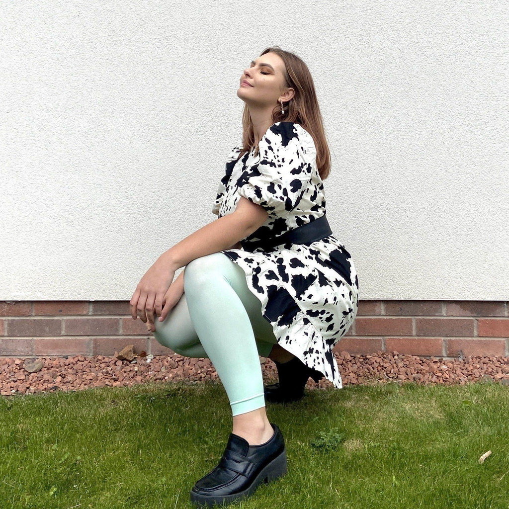 Tights - 80 Denier Footless Tights - Pistachio